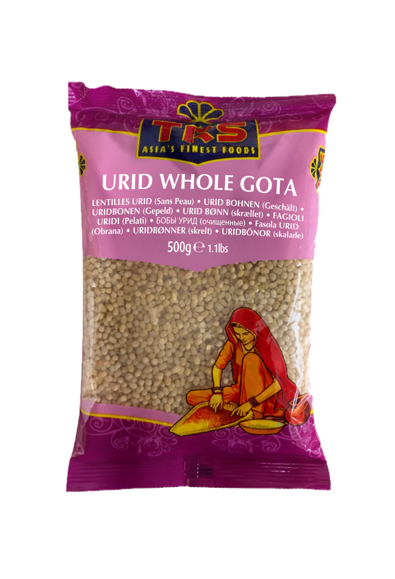 Urid Whole Gota-Trs 2Kgx6 - Image 1